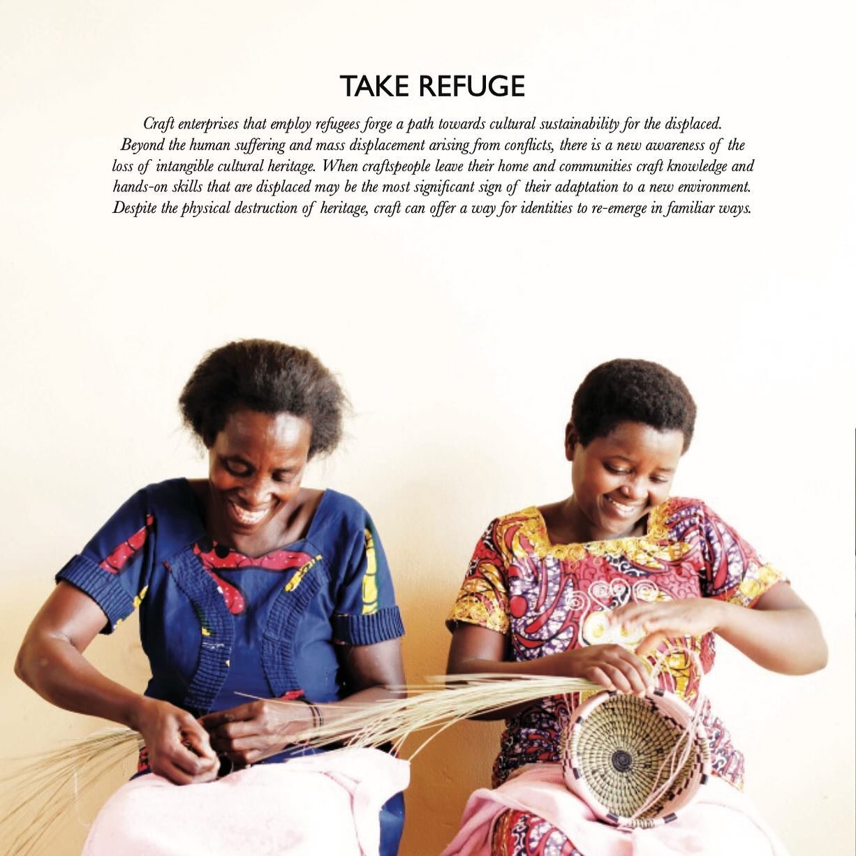 [OUT NOW] I have contributed the article TAKE REFUGE &ndash; Textile initiatives engaging with refugees for @Selvedgemagazine issue 118, Hand in Hand. Featured are my all-time favourite examples of @earthheir @indego_africa @kissweh @threadsofhopecai