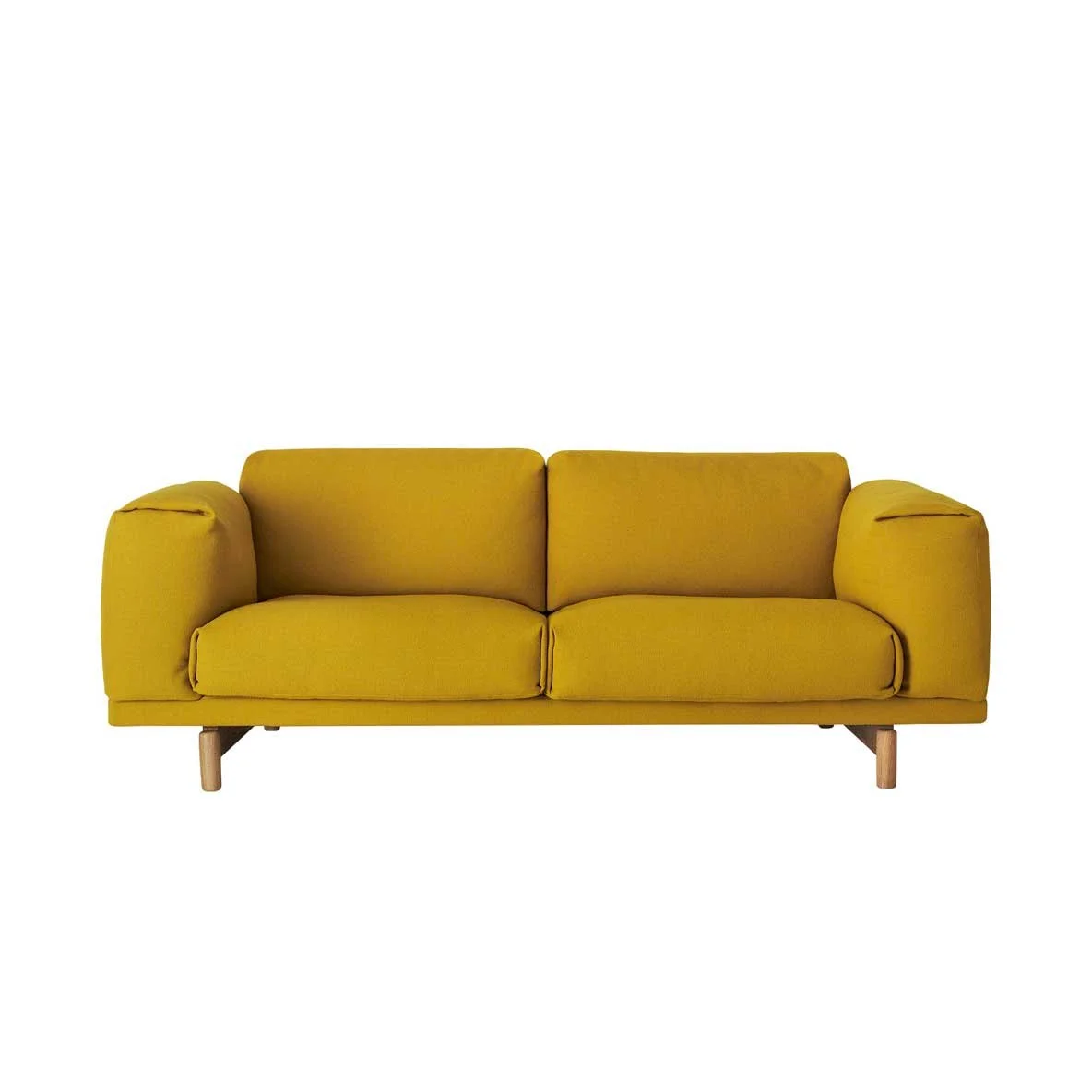 Rest 2-Seater Sofa with Wood Base– Muuto