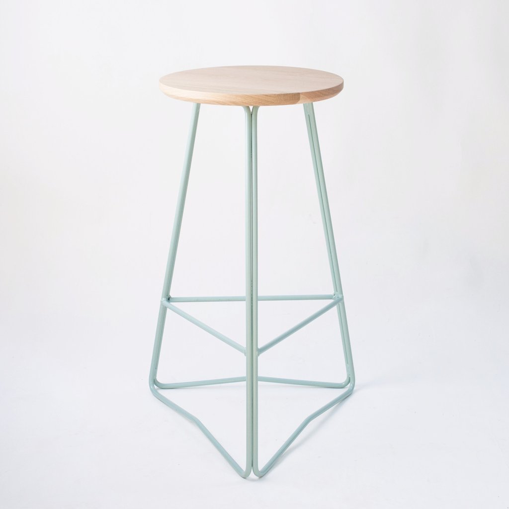 Miko Designs' designer furniture - TRI650 Stool by Hunt Furniture.