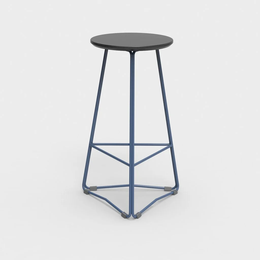 Miko Designs' designer furniture - TRI650 Stool by Hunt Furniture.