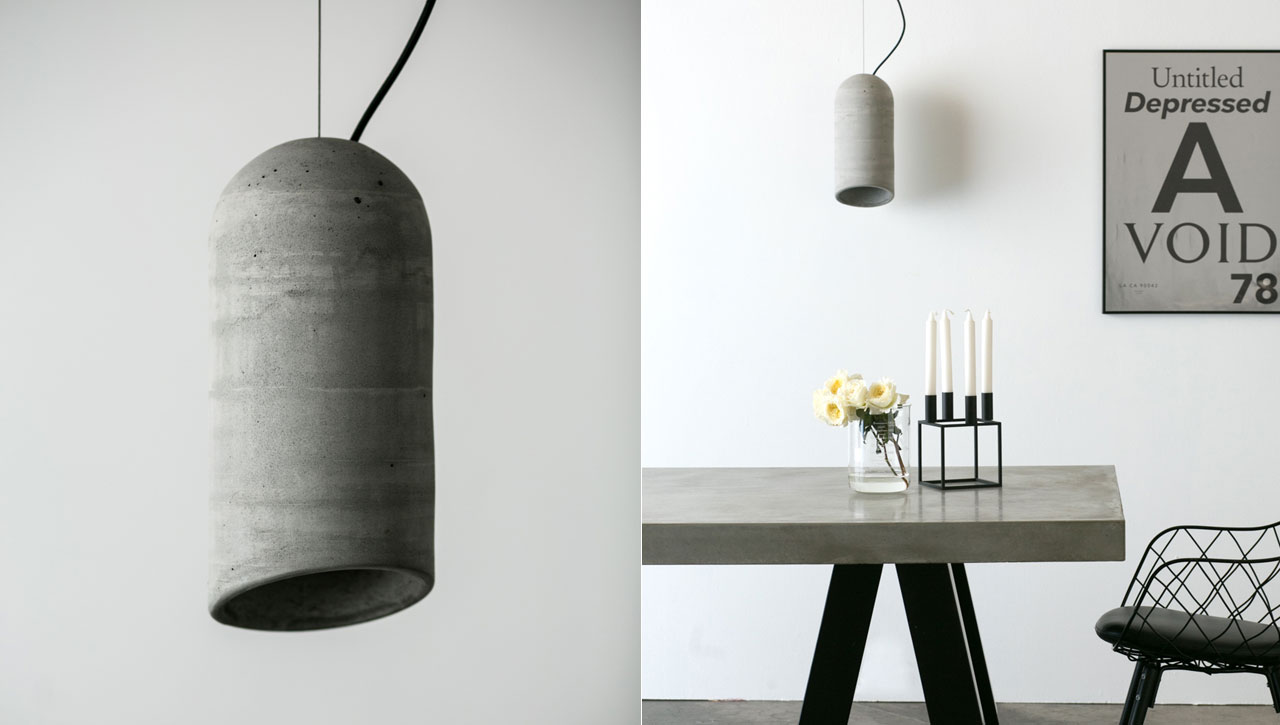 Miko Designs' Designer Lighting - Loft Concrete Pendant by SLABSbyDesign.