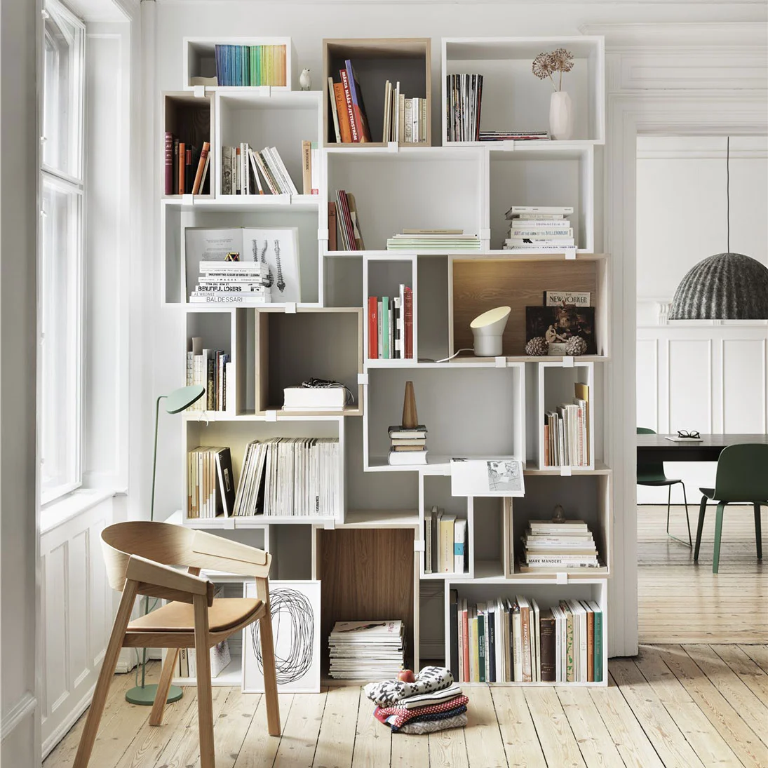 Miko Designs' Designer Furniture - Stacked Storage System by Muuto