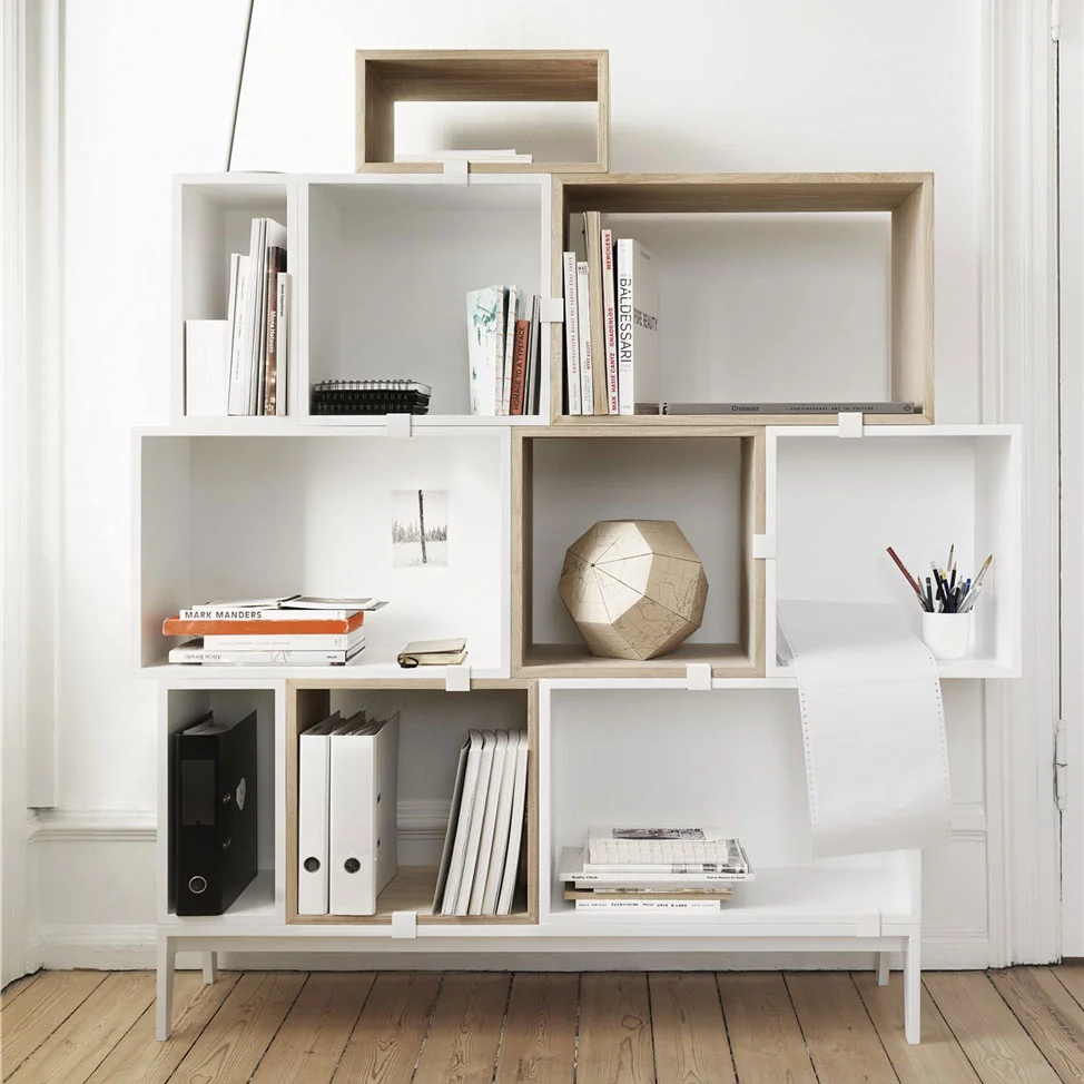 Miko Designs' Designer Furniture - Stacked Storage System by Muuto
