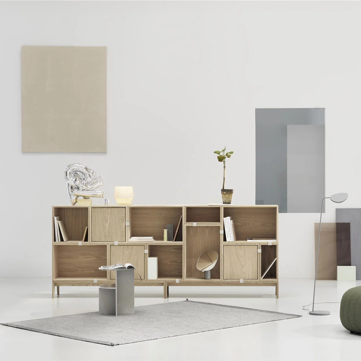 Miko Designs' Designer Furniture - Stacked Storage System by Muuto