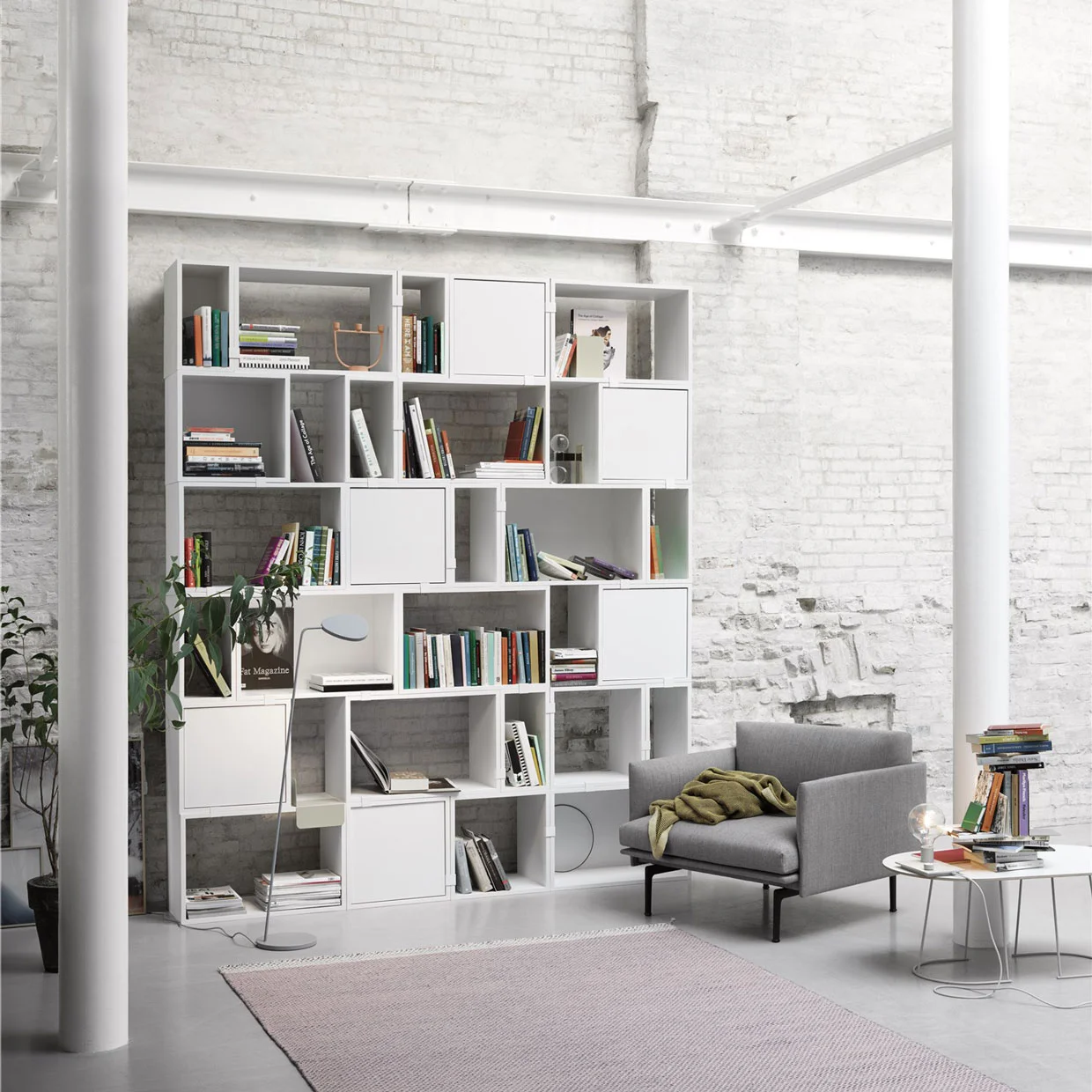 Miko Designs' Designer Furniture - Stacked Storage System by Muuto