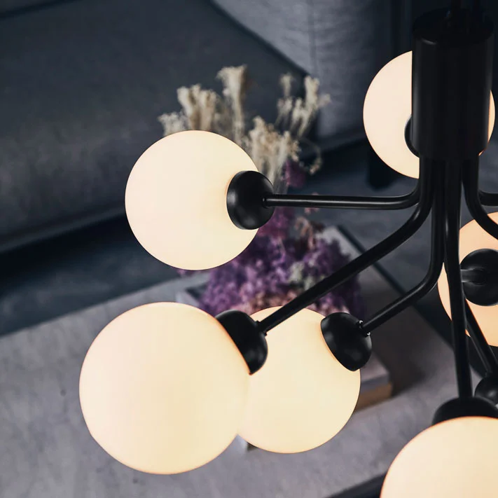 Miko Designs' Designer Lighting - Apiales 9 in Satin Black by Nuura.