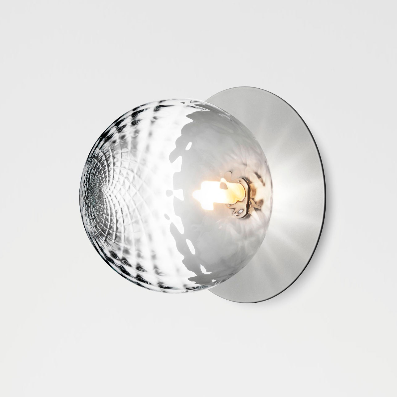 Miko Designs' Designer Lighting - Liila 1 Wall/Ceiling – Light Silver & Optic by Nuura.