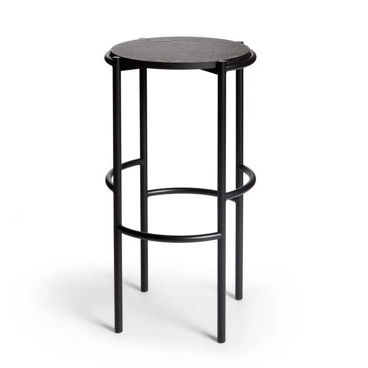 Fomu High Stool – Black American Oak