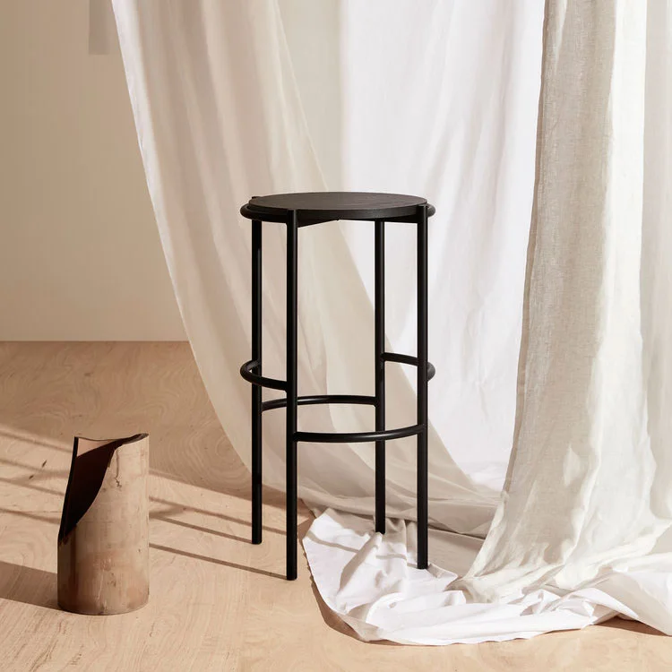 Miko Designs' Designer Furniture - High Stool in Black American Oak by Fomu