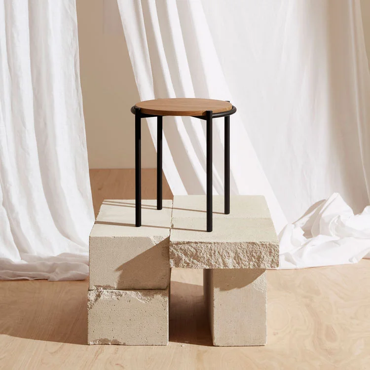 Miko Designs' Designer Furniture - Low Stool in Natural American Oak by Fomu