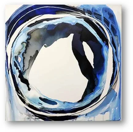 Miko Designs Artwork - Bleu Bolt II by Lara Scolari