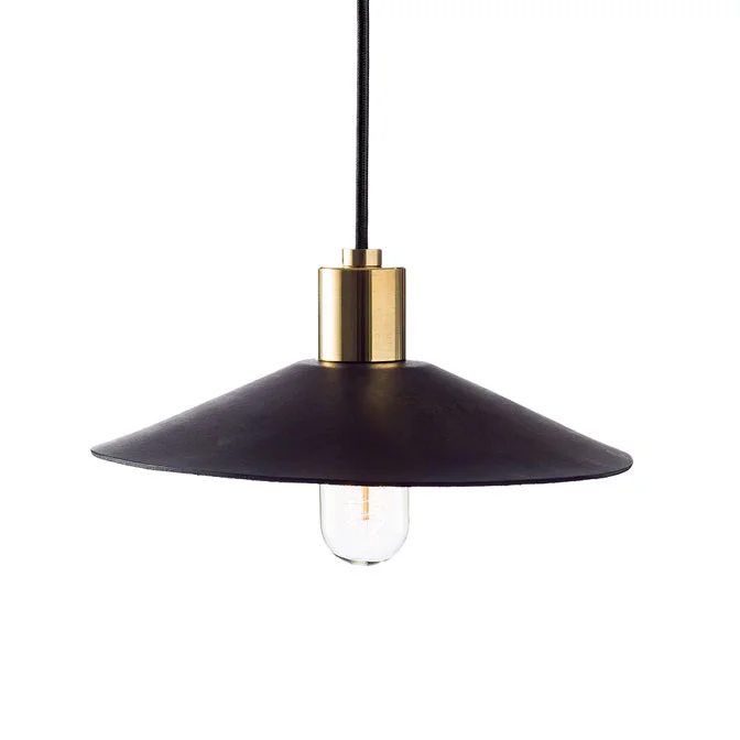 Miko Designs' Designer Lighting - Hide Luxe Leather Pendant Light by Nightworks Studio