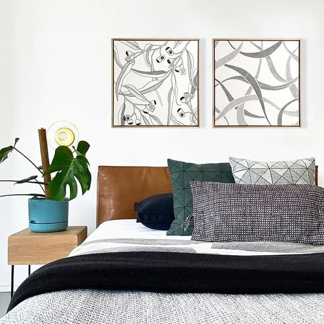 Combining traditional artistry with digital technology, Canberra based artist Courtney Jayne produces organic and original compositions. See Floating Gum &amp; Windswept in our showroom at 1/72 Barrier Street, Fyshwick.