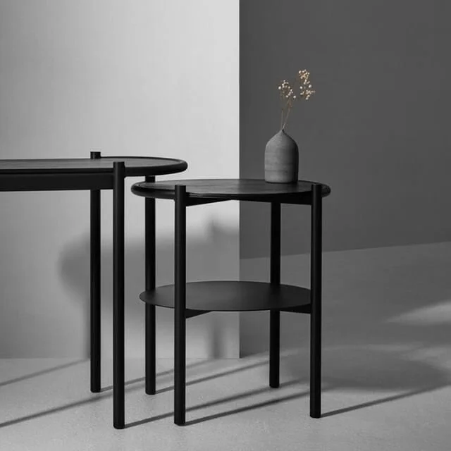 The Fomu oval and double side tables nesting together. See them at the Miko showroom at 1/72 Barrier Street, Fyshwick. 
Photography by @lillie_thompson