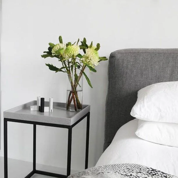 Handmade in Sydney, the minimalist Soho table by SlabsbyDesign features a flat or tray top in glass reinforced concrete.