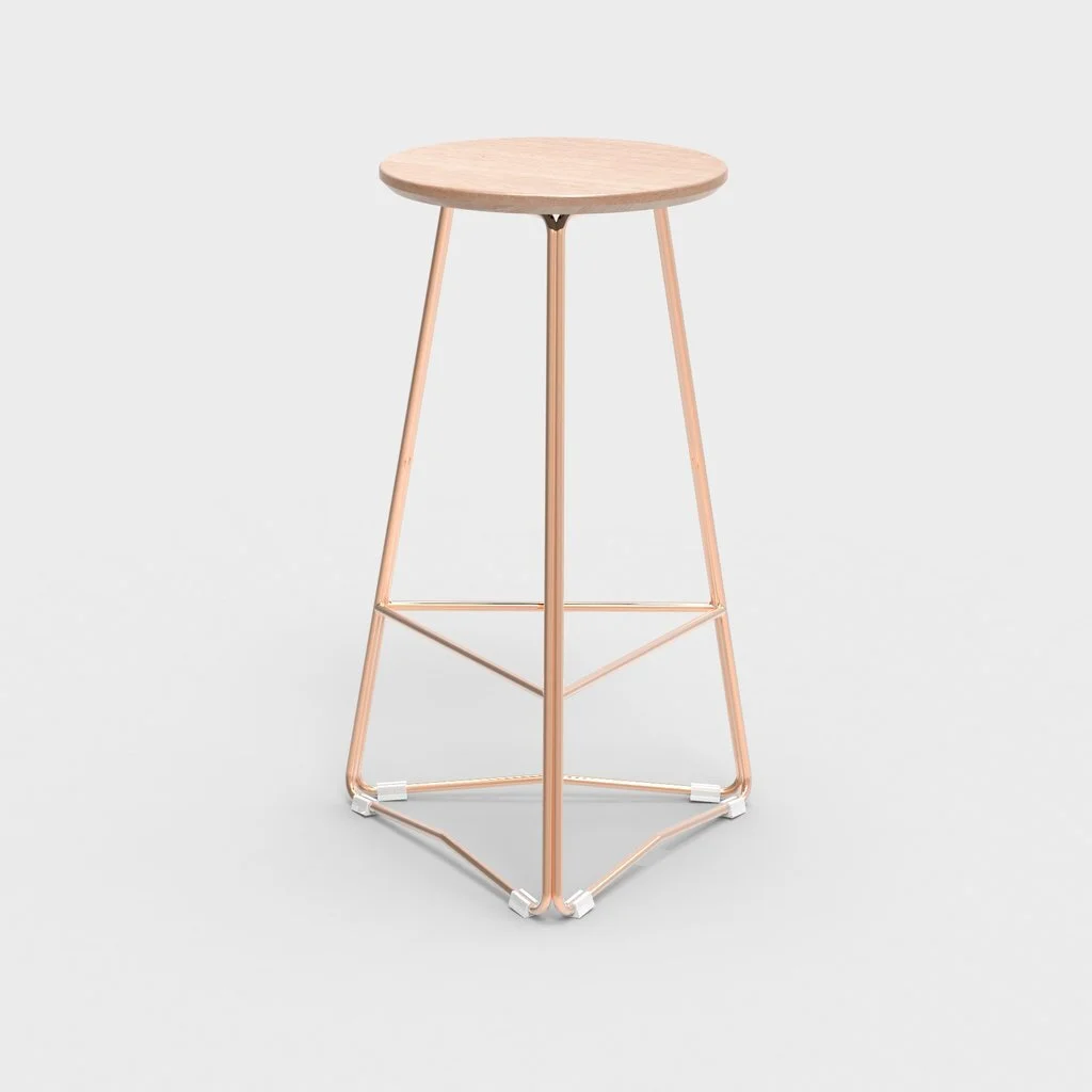 TRI650 Stool  by  Hunt Furniture .