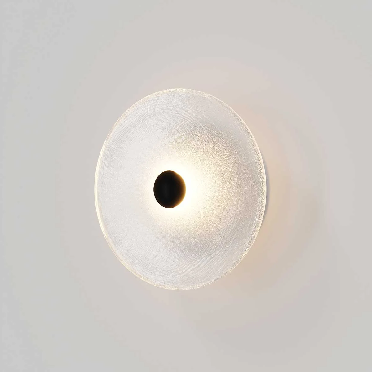 SØKTAS Coral Frosted Wall Light in Black