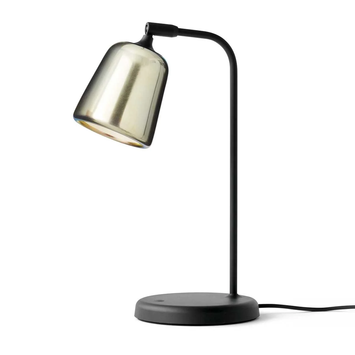 Material Table Lamp by New Works in Yellow Steel