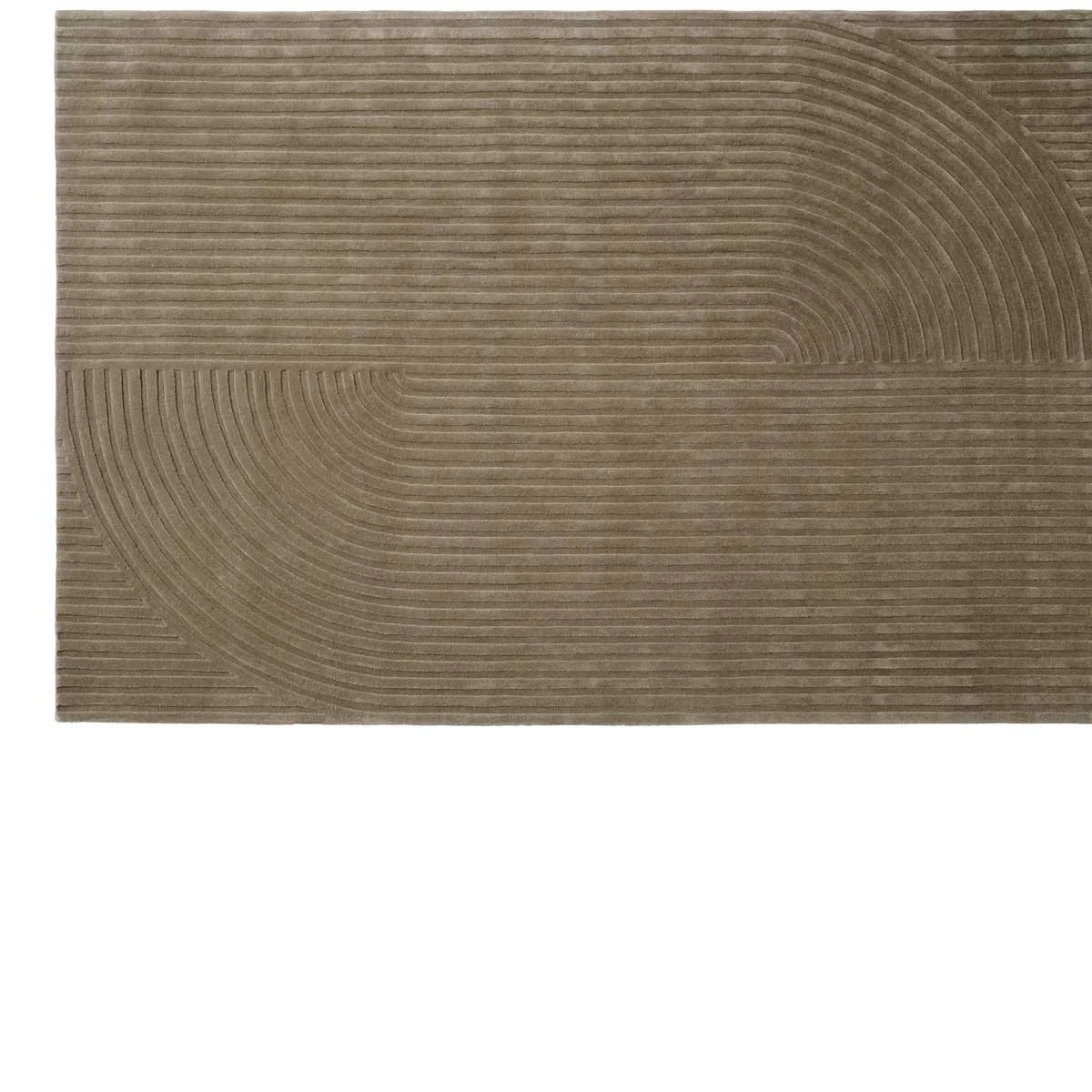 Muuto Relevo Quattro Rug in colour Taupe