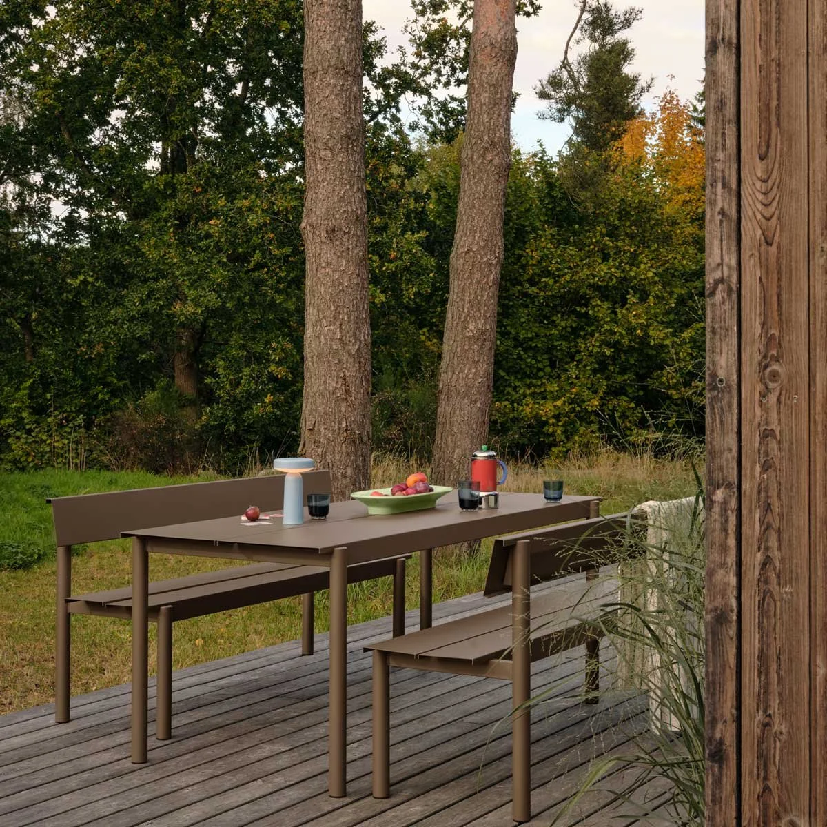 Miko Designs' Designer Furniture - Linear Bench With Backrest by Muuto.