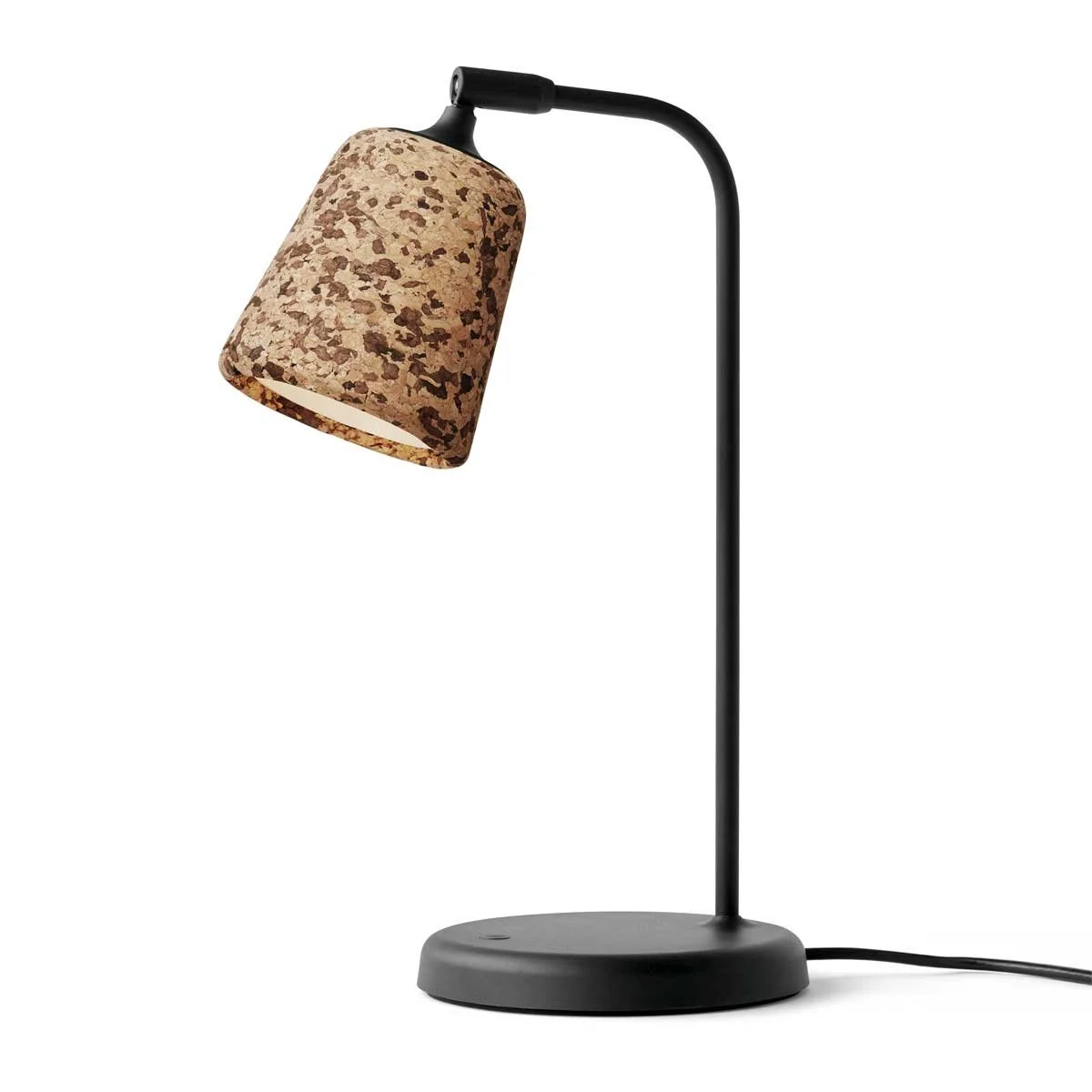 Material Table Lamp by New Works in Mixed Cork