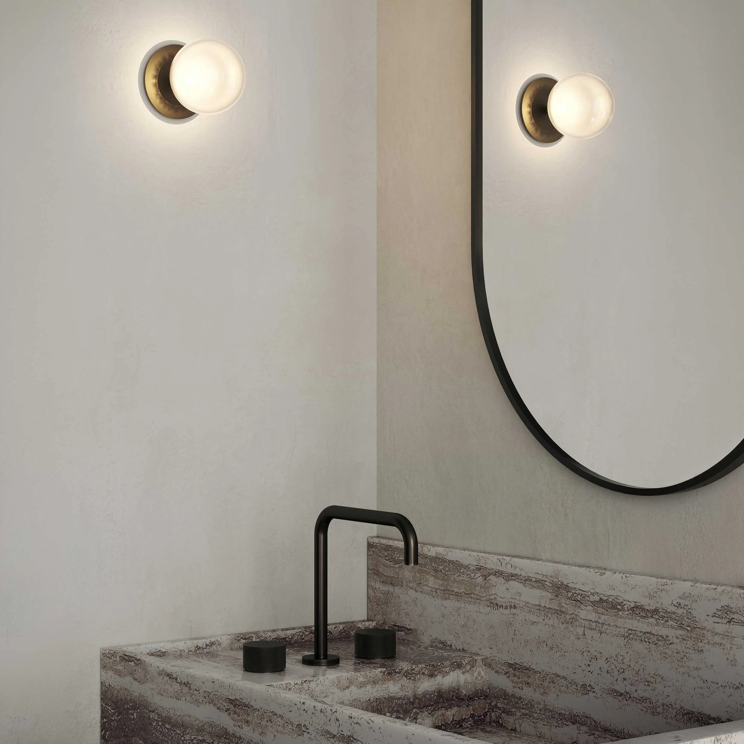 Sora Frosted Wall Light by SOKTAS – Miko Designs