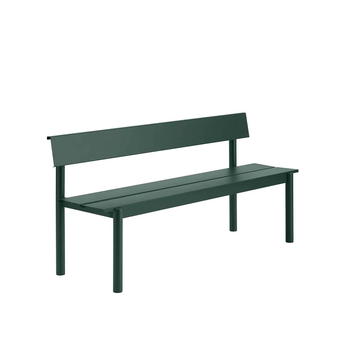Linear Steel Bench With Backrest – Muuto