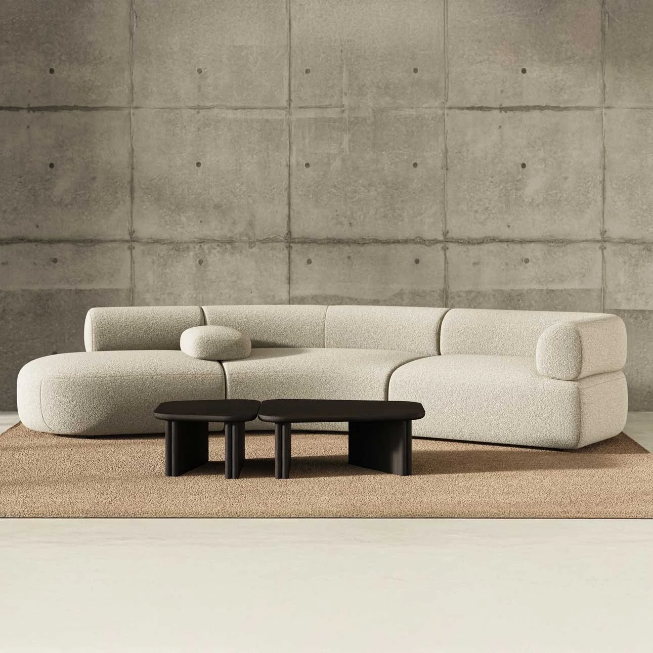 Refined and architectural, the Luca Modular Sofa features flexible modules for straight, L-shaped or corner layouts, ideal for spaces where proportion and flow matter.