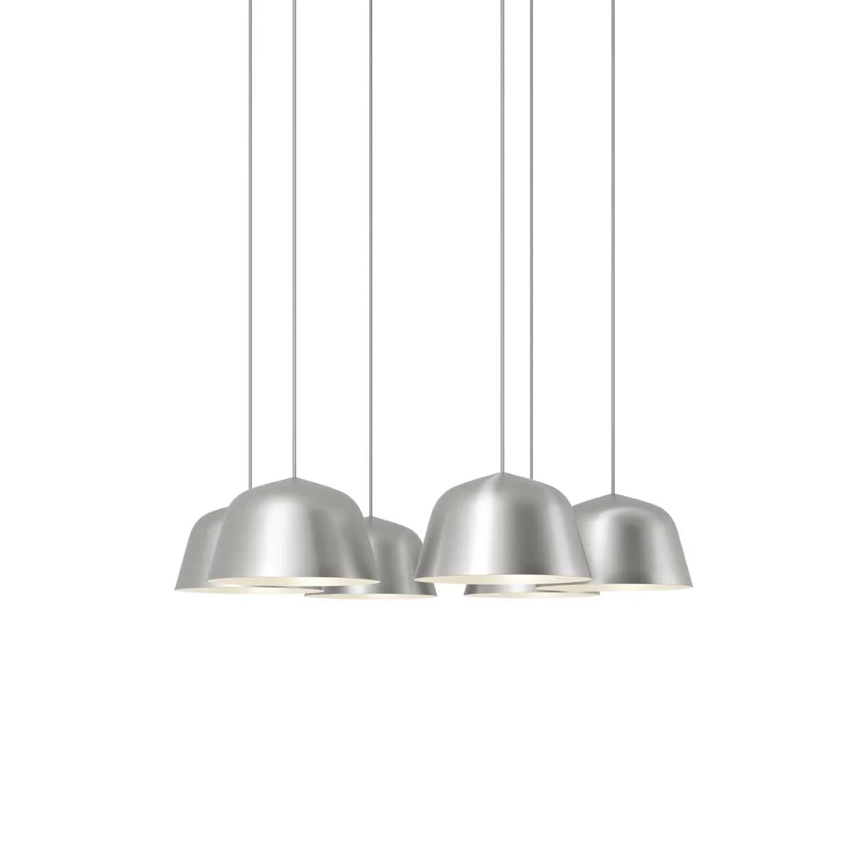 Ambit Pendant Cluster in Polished Aluminium by Muuto – Miko Designs