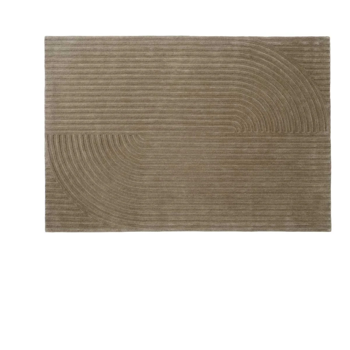 Muuto Relevo Quattro Rug in colour Taupe