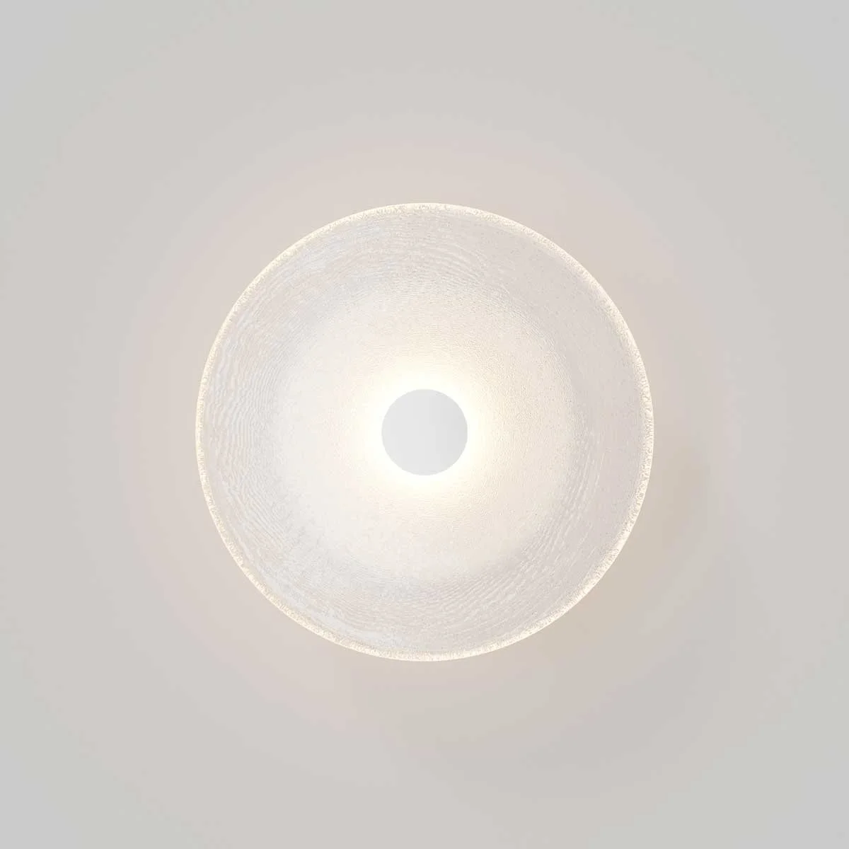 SØKTAS Coral Frosted Wall Light in Steel