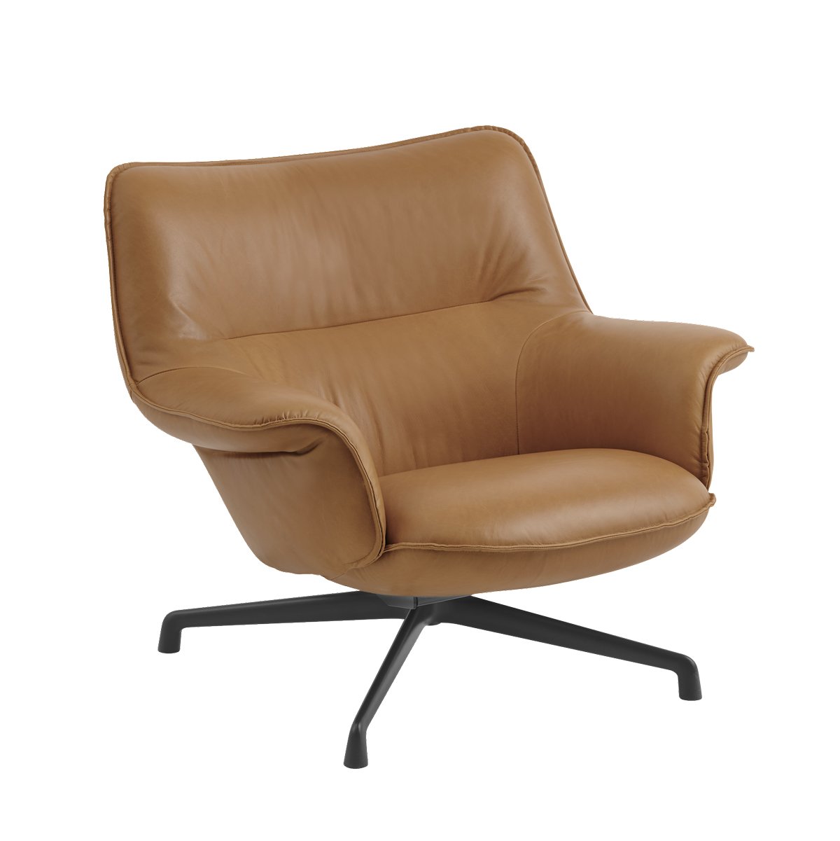 Doze Lounge Chair Low Back with Swivel Base by Muuto – Miko Designs