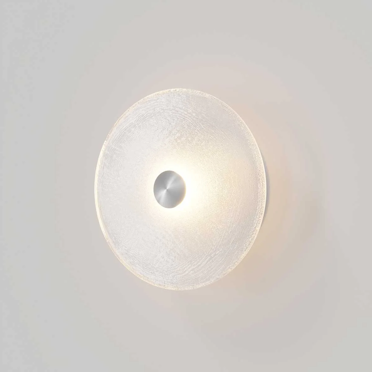 SØKTAS Coral Frosted Wall Light in Steel