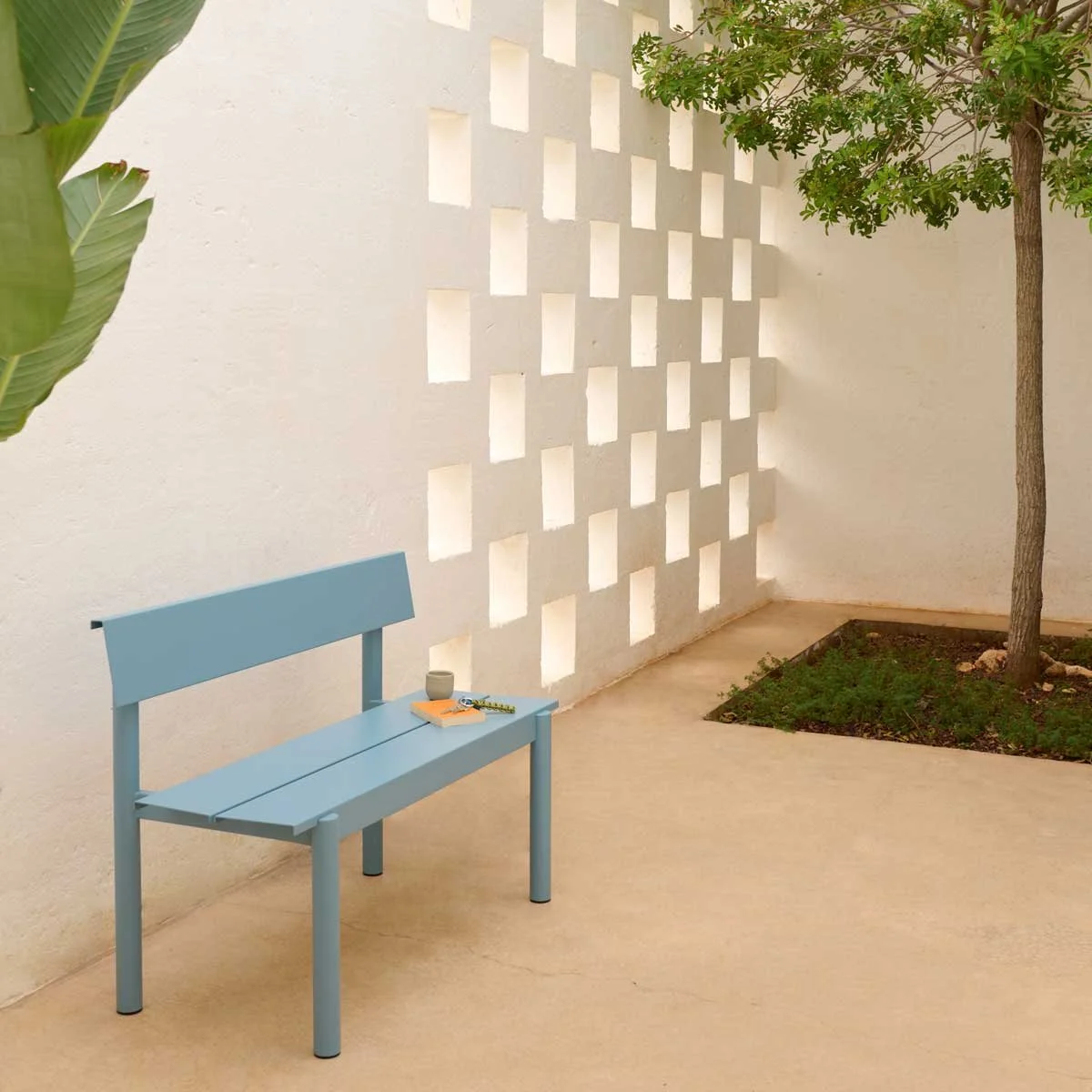 Miko Designs' Designer Furniture - Linear Bench With Backrest by Muuto.