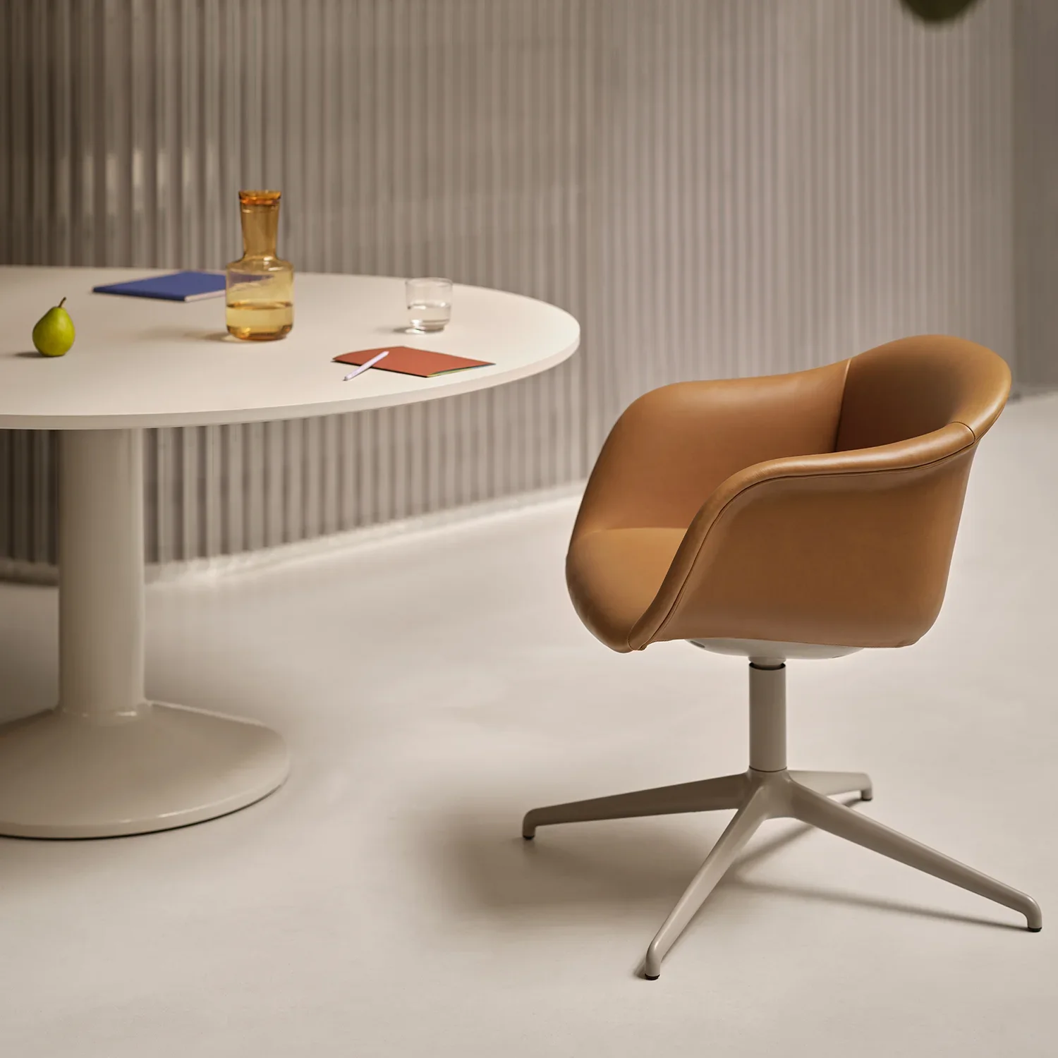 Fiber Soft Armchair with Swivel Base by Muuto – Miko Designs