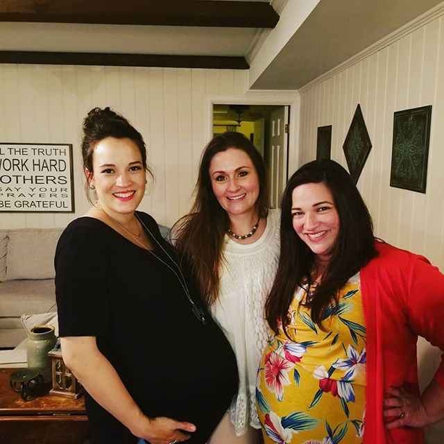 My dear friend @leahmcphee is seriously ROCKING a twin pregnancy! Like, she has a uterus of steel! So fun celebrating her tonight and can't wait for our girls to be besties! ❤
Also, I apparently love being pregnant with my close friends named Leah...