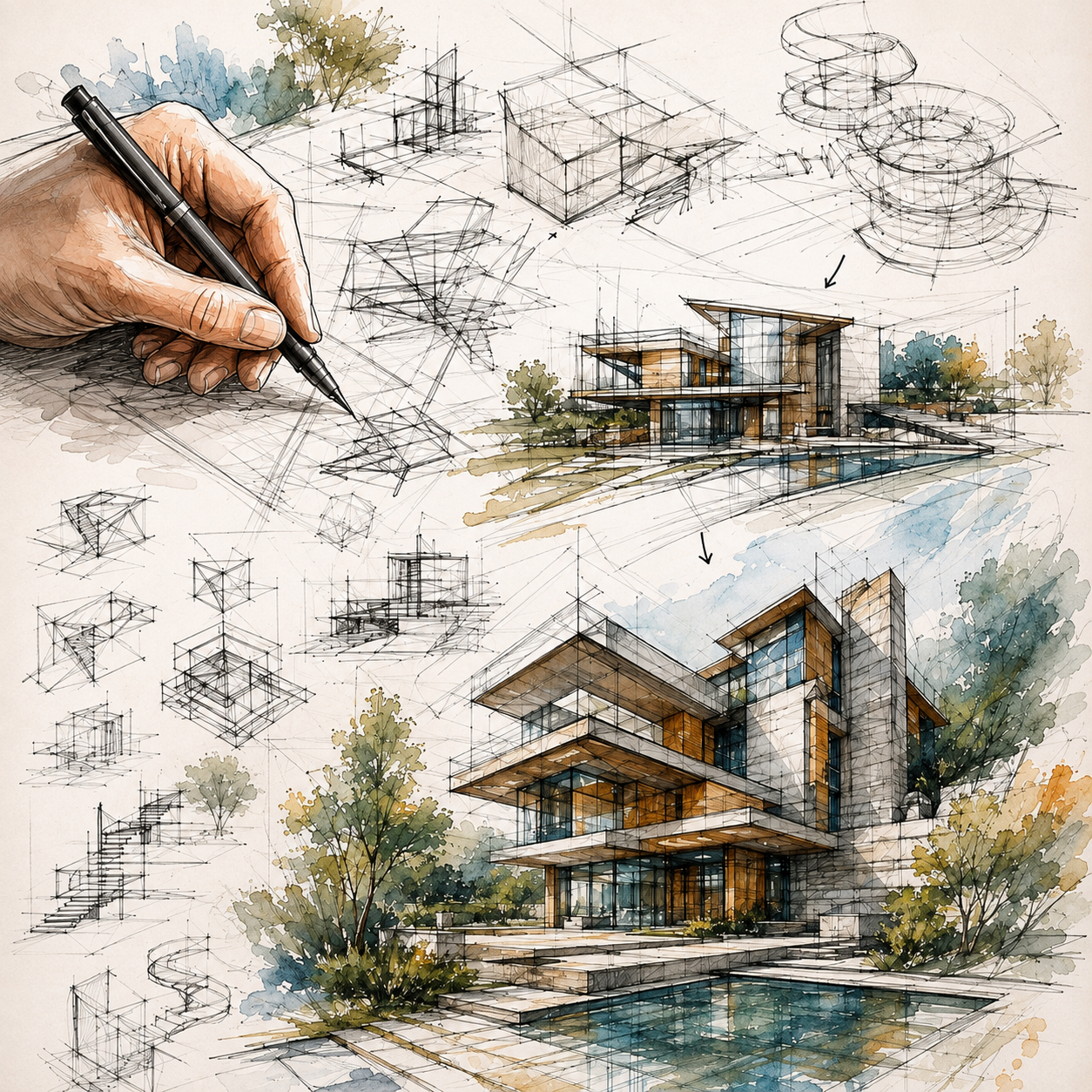 دليل اكتساب مهارات الملاحظة والرسم المعماري: من الفهم إلى التصميم