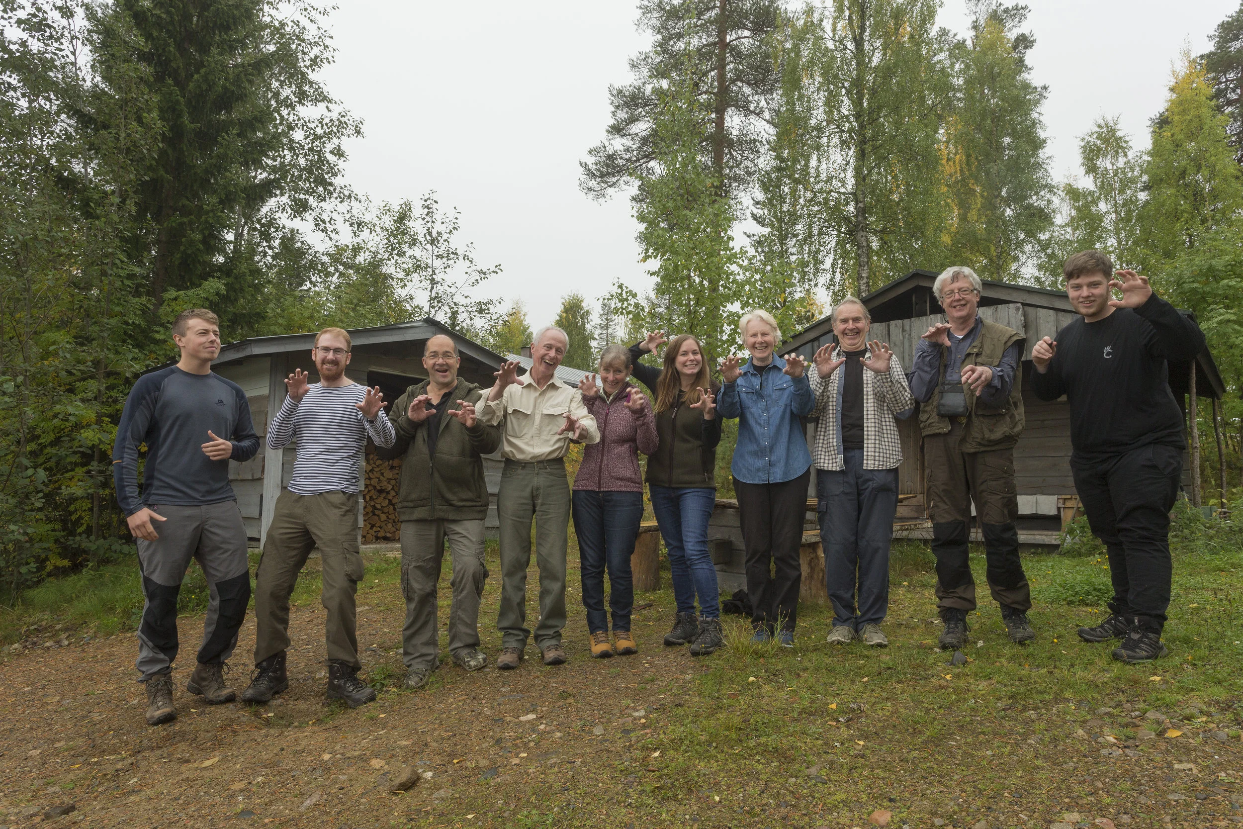 Group Photo! I think everybody can agree that Harry (far left) needs to work on his ‘bear impression’…