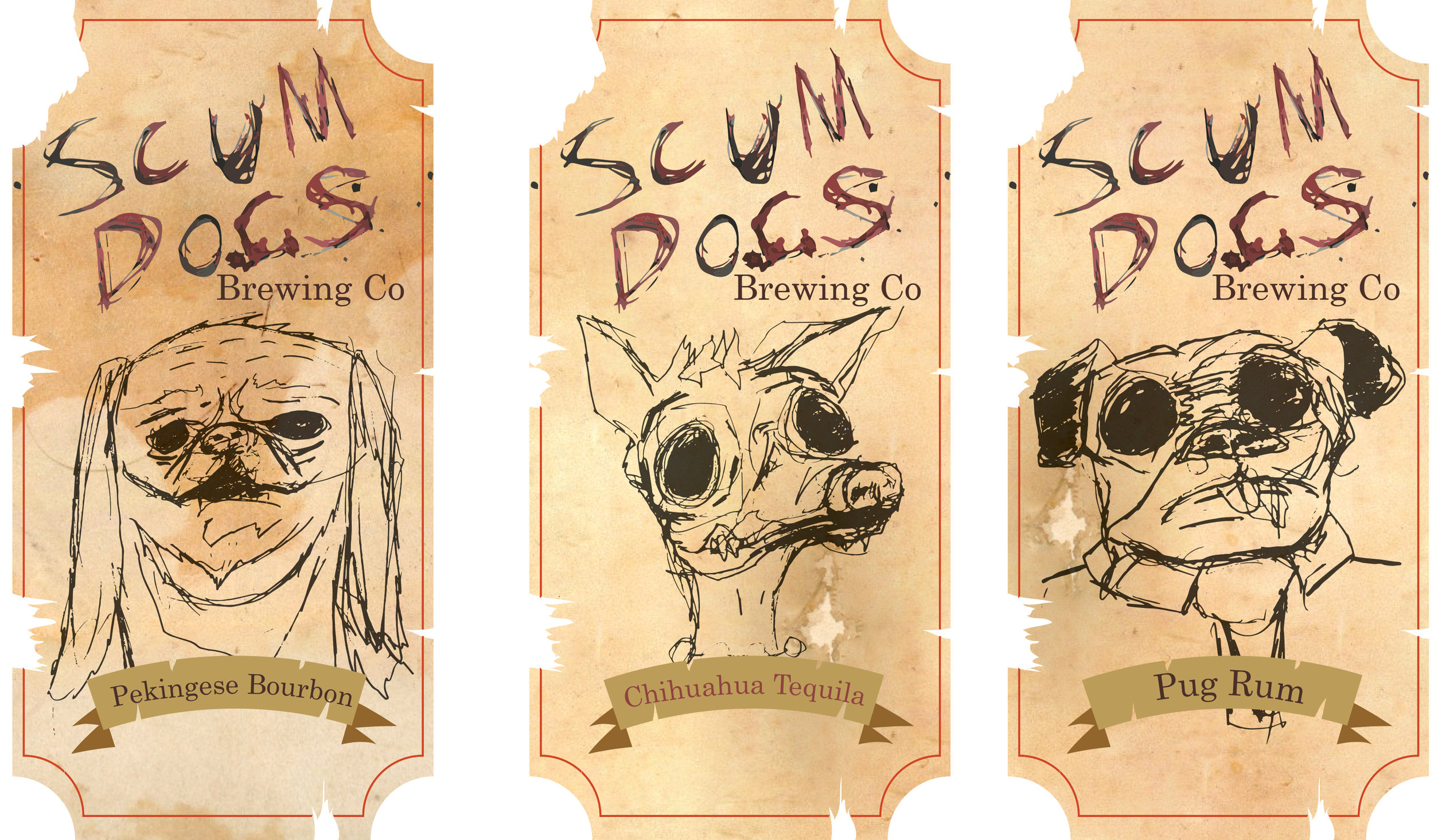 Scum Dogs. Label Design