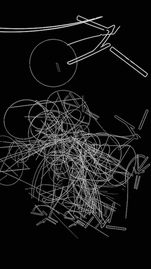 Forms in Space…by Light (in Time) by Cerith Wyn Evans, photographed by Helen Fennell