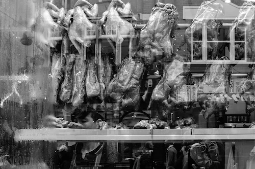 Fuji X100F: A shot through a window in Chinatown