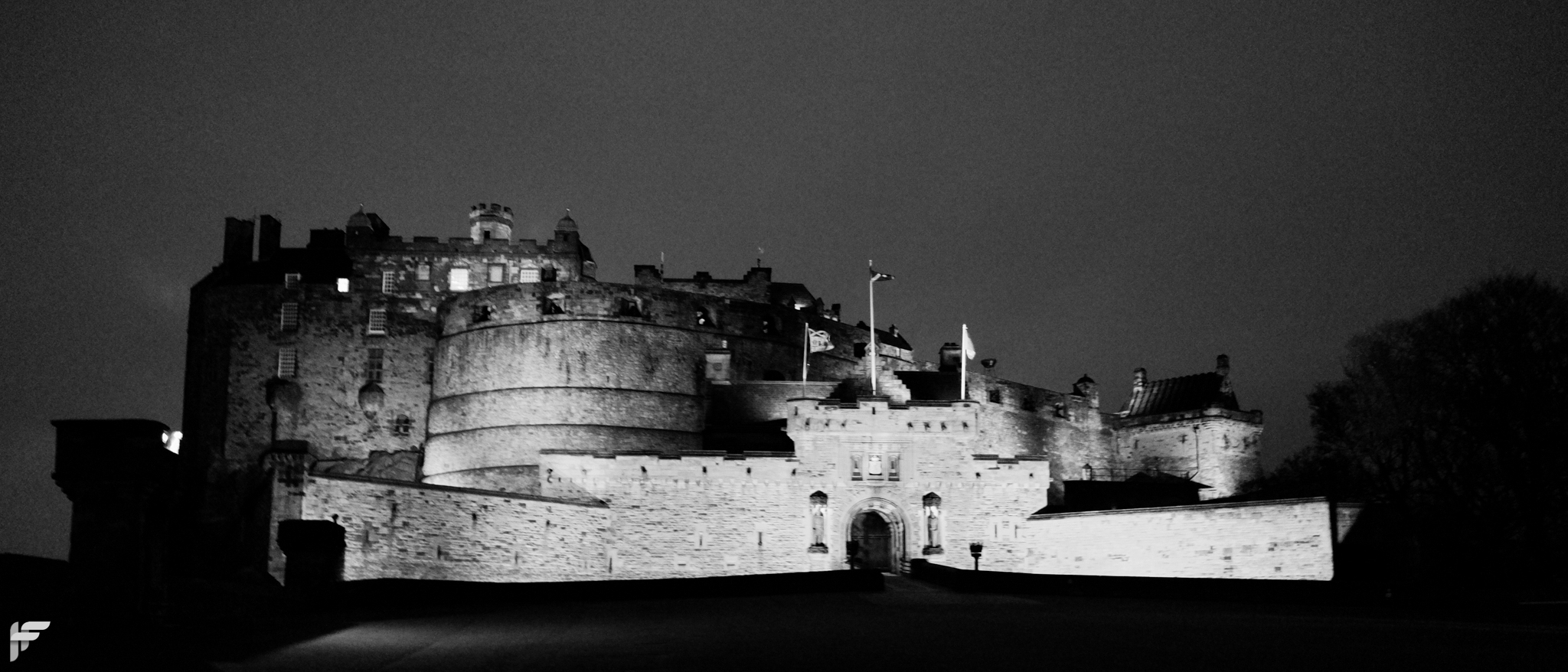 Edinburgh Castle at Night - Fuji X70