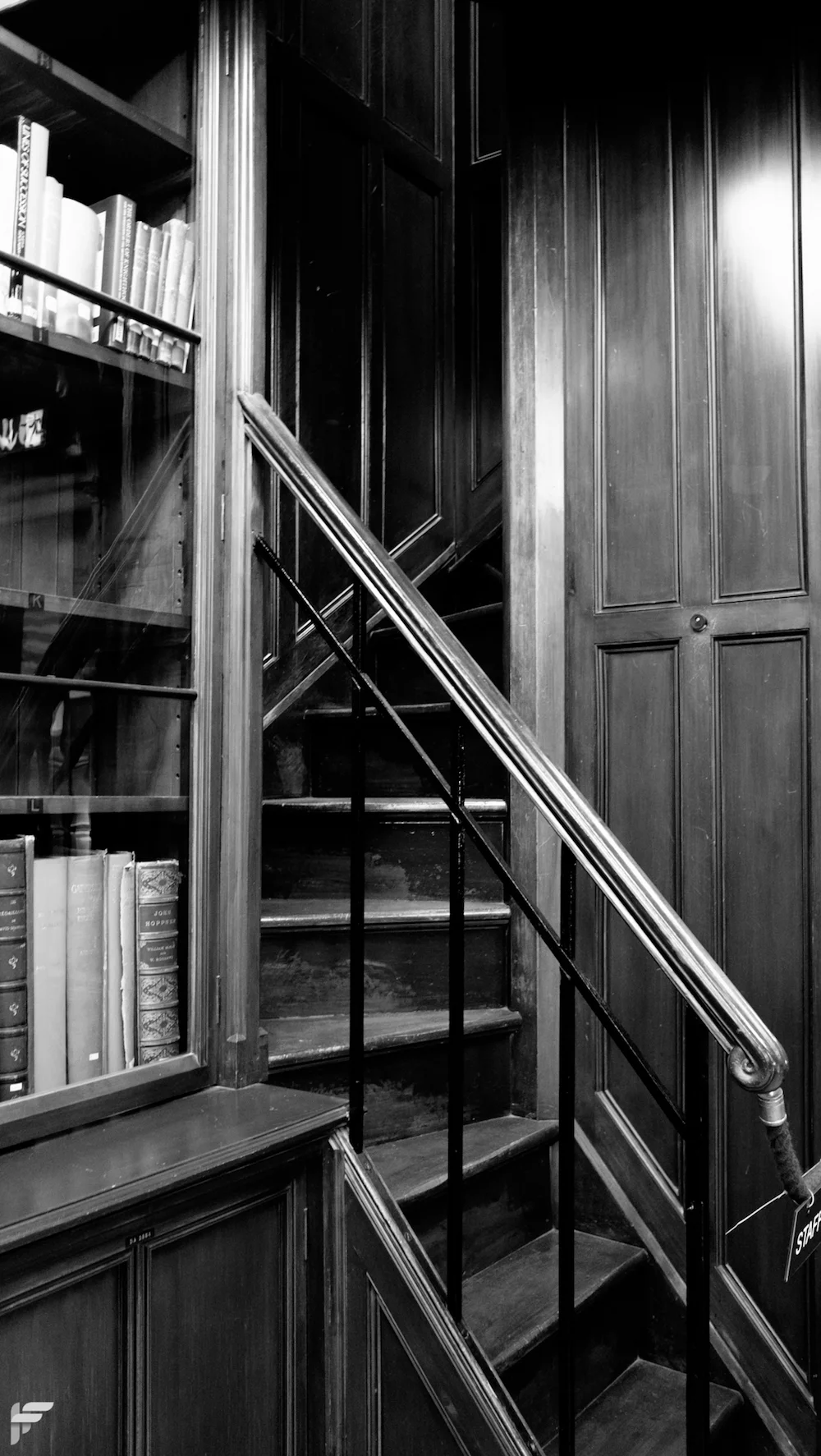 Library Staircase, Edinburgh - Fuji X70
