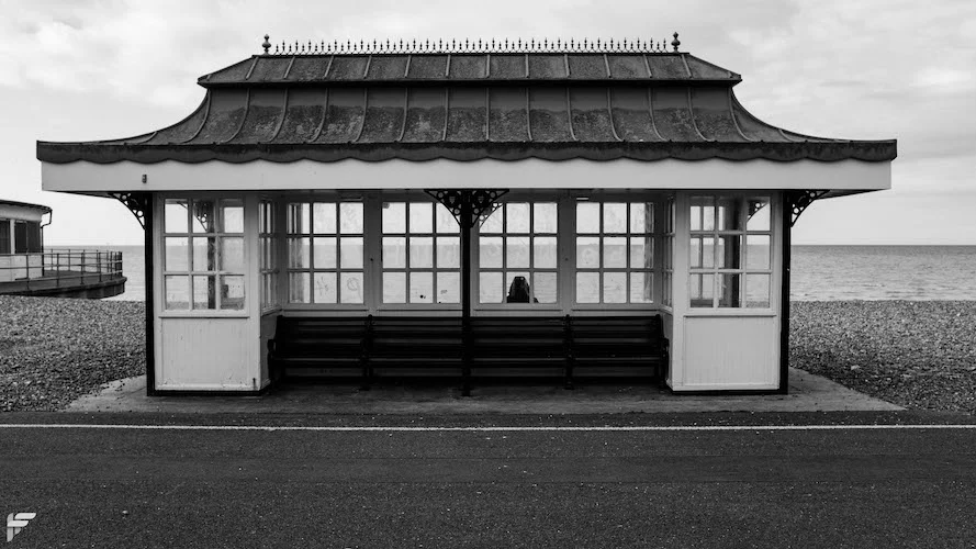 Fuji X100F - Sitting by the sea