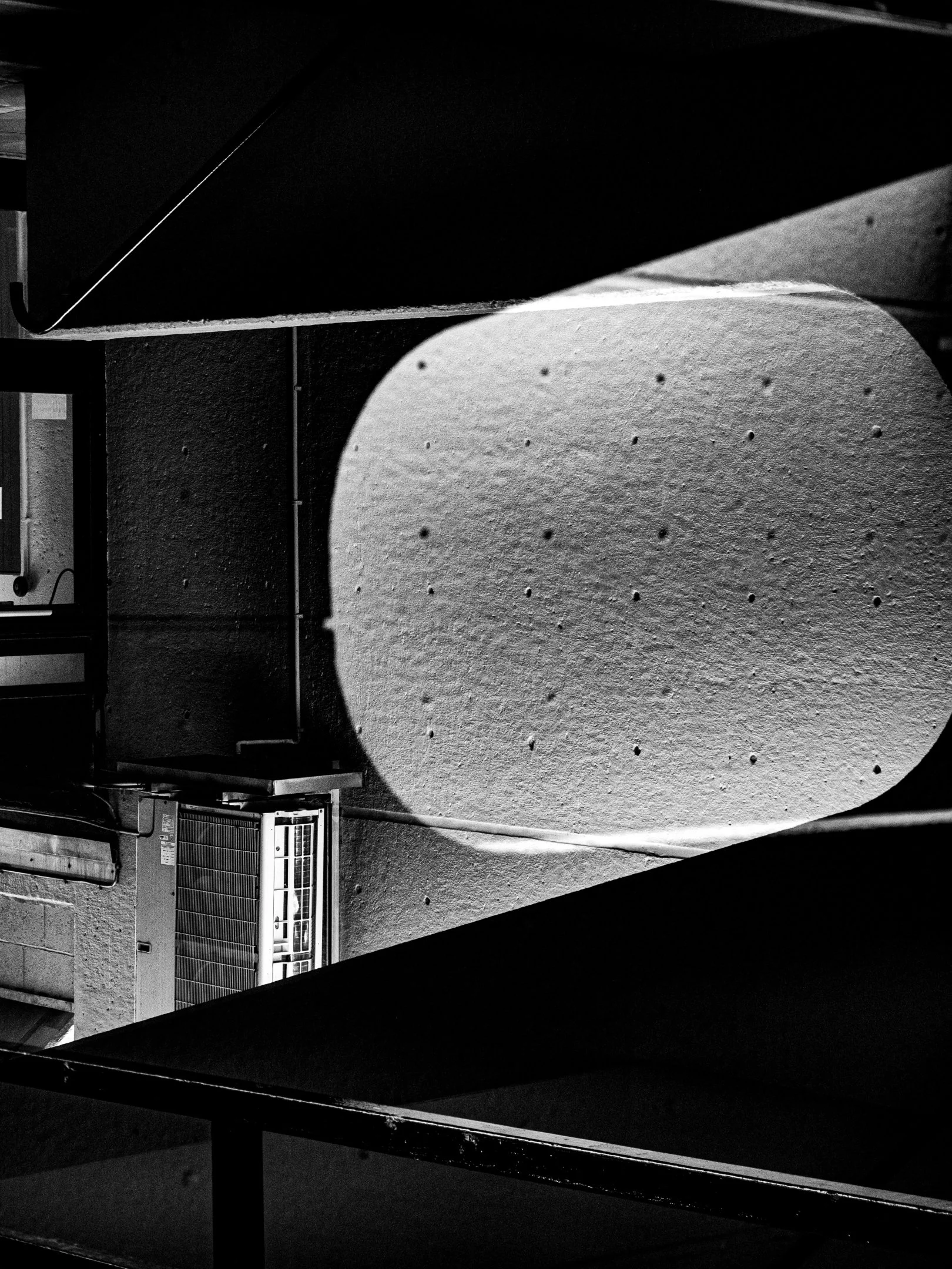 Clive Beake - Abstract - this double exposure photo was taken at Leeds university. I  was attracted to the shapes