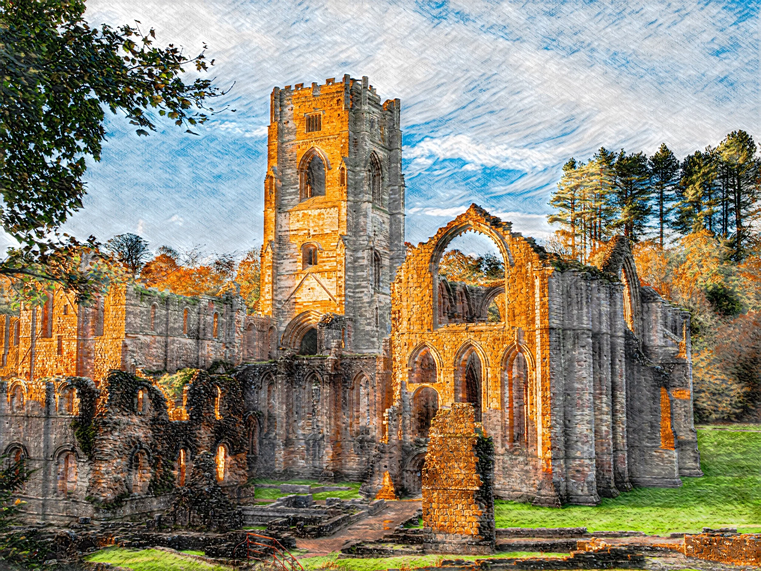 Jackie Martin - An Autumnal Evening at Fountains Abbey - OM1 with M.Zuiko 12-100 f4.0 PRO - 21mm f11 1/15 ISO 80
An artistic edit of an image taken at Fountains Abbey - 26-10-2024