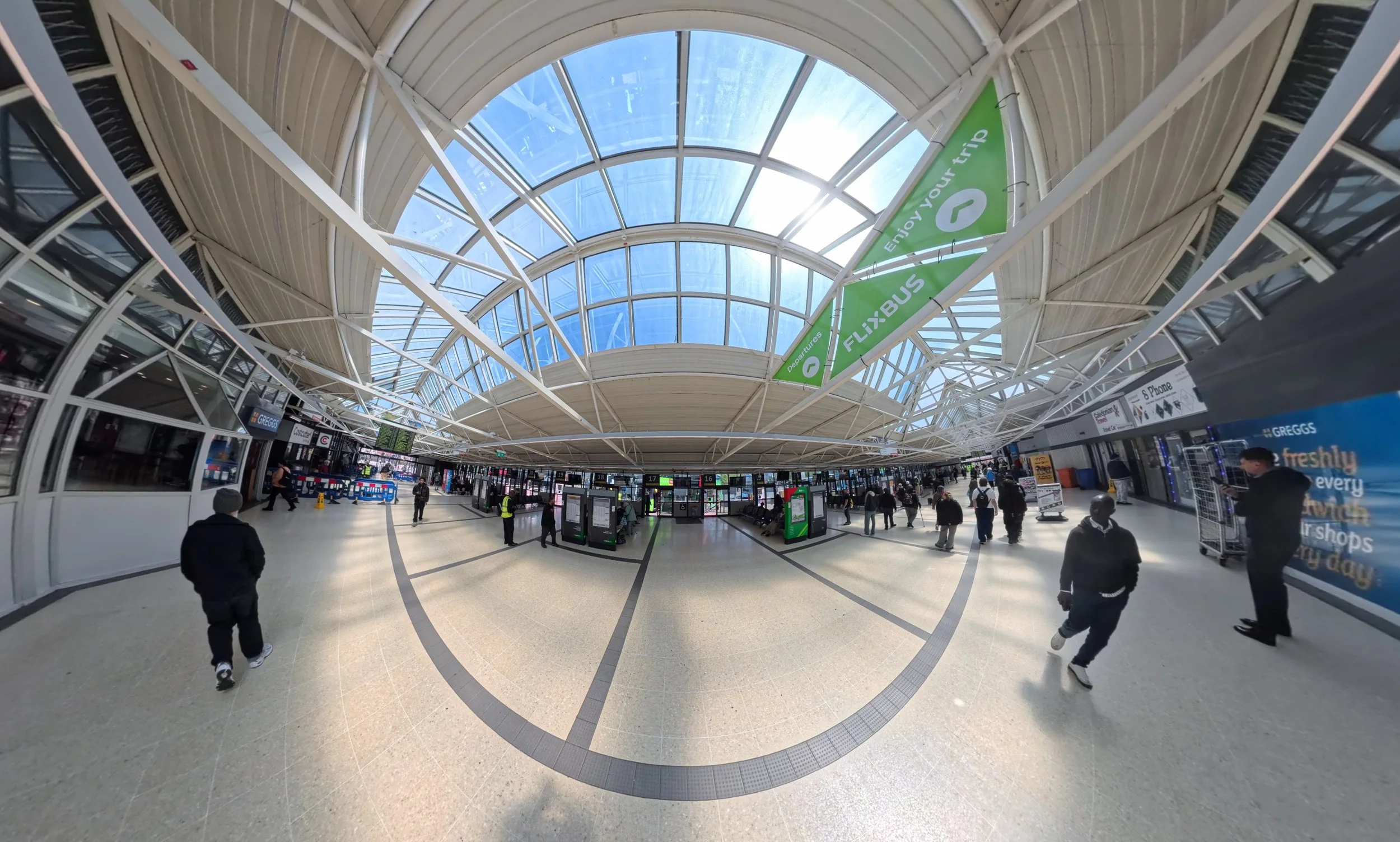 Mike Morley - Leeds city bus station - 