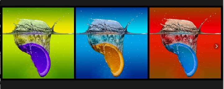 Repeated image with different treatments