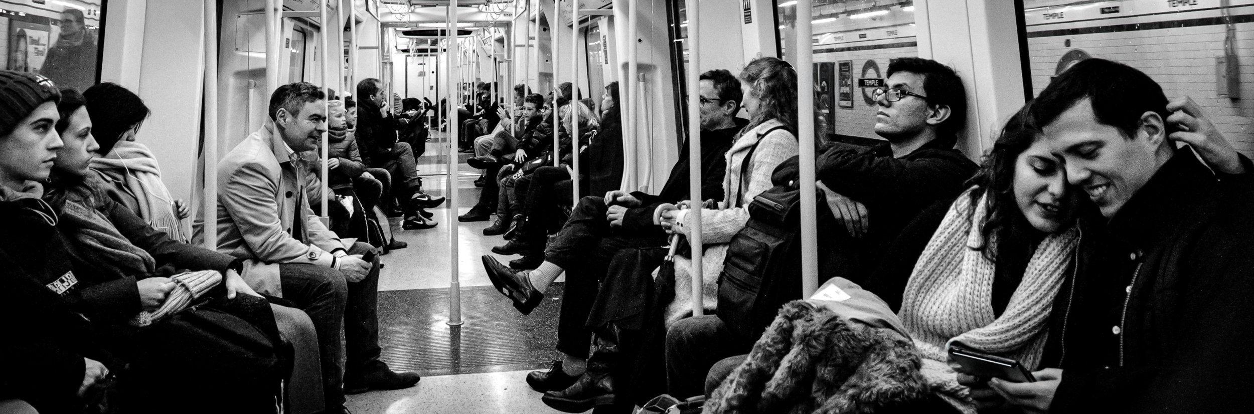 Clive Beake - No Phones - Taken on the London underground 2018 I didn't realise that I had taken a bit of social history