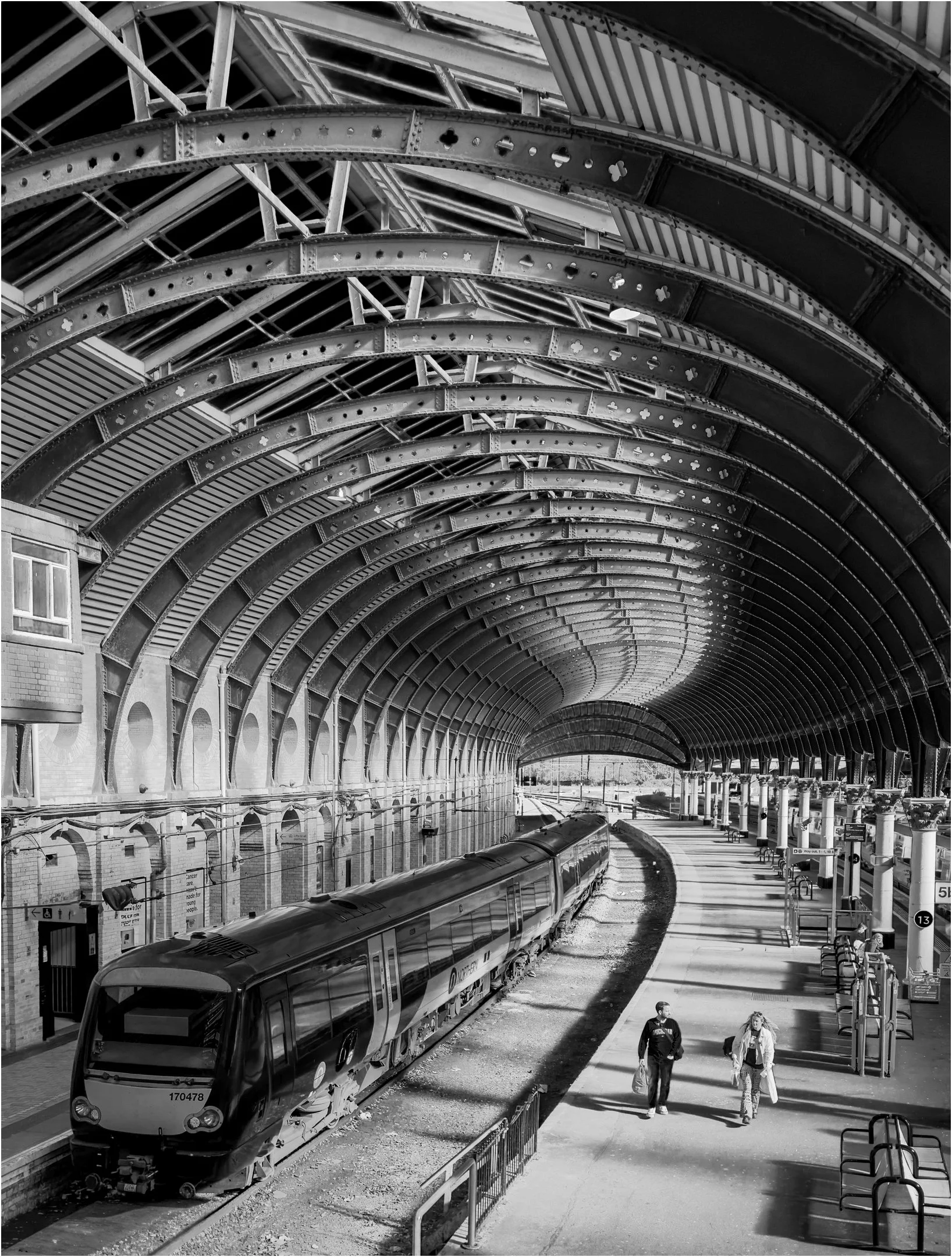 Fintan Healy - Just Arrived - The train station York.  This image was shot and processed entirely on an iPhone 17 Pro.  Exposure setting:  1/640 second, f1.8, at ISO 80.   Software for processing- Lightroom for Mobile  (IOS)